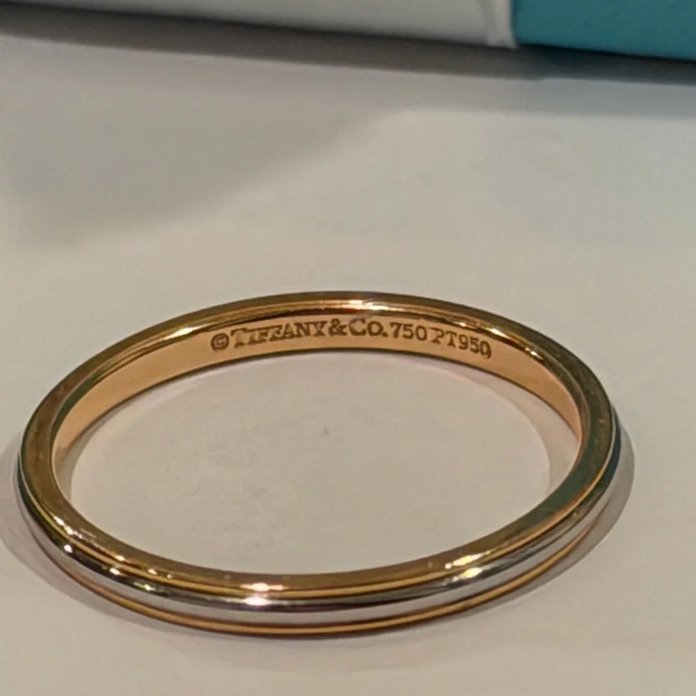 Tiffany & Co. Platinum and 18k Gold Ring